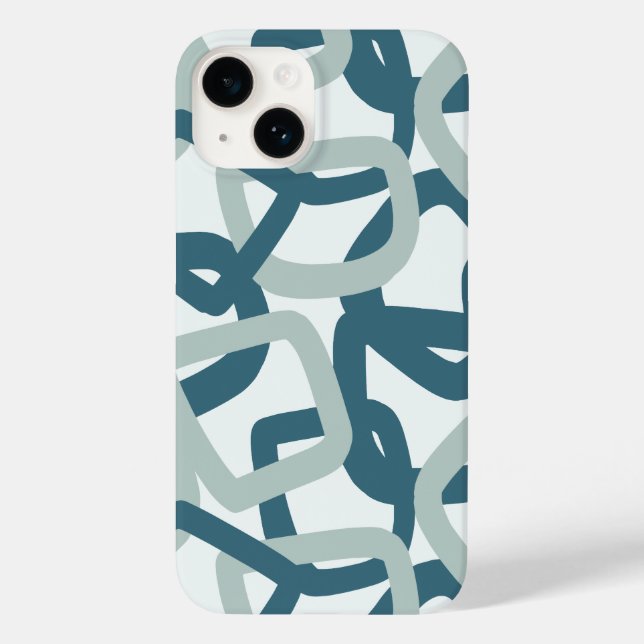 Quadratischer Tangle Coastal Calm Case-Mate iPhone Hülle (Rückseite)
