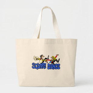 Quadratischer Tanz-T - Shirts und Geschenke Jumbo Stoffbeutel