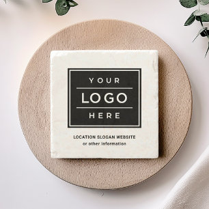 Quadratisches benutzerdefiniertes schwarzes Geschä Steinuntersetzer