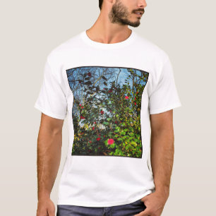 Quadratisches Foto - Magnolienbusch 01 T-Shirt