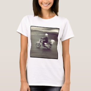 Quadratisches Foto - Schneller Moped T-Shirt