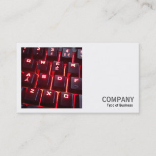 Quadratisches Foto (v2) - Leuchtende Tastatur Visitenkarte
