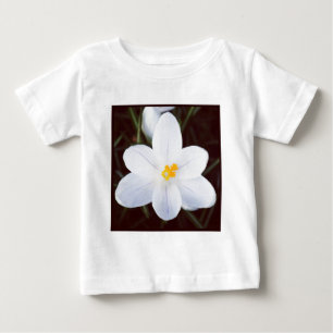 Quadratisches Foto - Weißer Krokus Baby T-shirt
