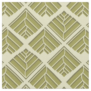 Quadratisches Leaf Muster Gold Limones Licht Stoff