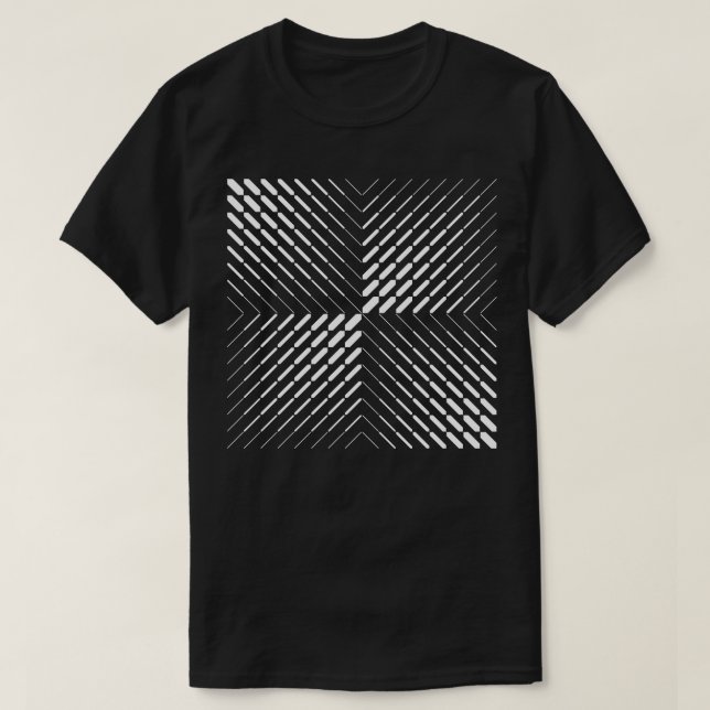 quadratisches Muster T-Shirt (Design vorne)