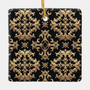 Quadratisches Ornament aus Keramik