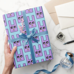 Quadratisches Osterhasen-Packpapier Geschenkpapier