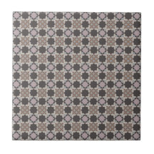 Quadratisches und blütenblattartiges Mosaikmuster 