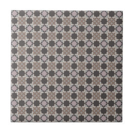 Quadratisches und blütenblattartiges Mosaikmuster  Fliese