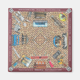 QUADRATSCHANZ VON DINGEN, DIE IN WINSLOW ARIZONA Z MAGNET