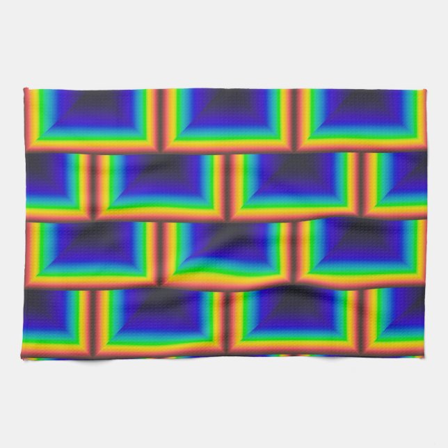 Quadratskala des Solarspektrums Geschirrtuch (Horizontal)