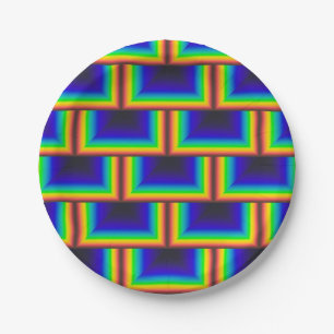 Quadratskala des Solarspektrums Pappteller