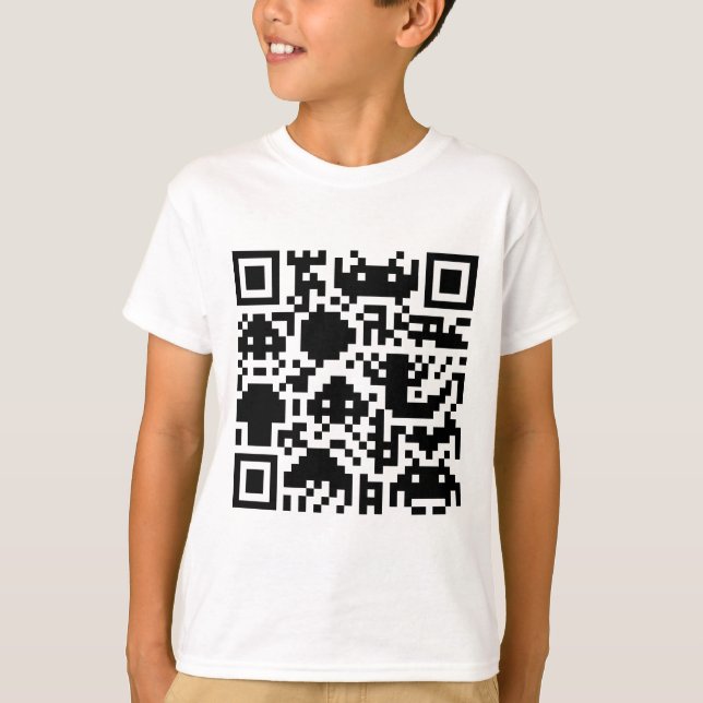 Quadratstrichcode T-Shirt (Vorderseite)