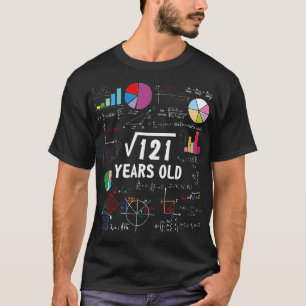 Quadratwurzel 121 11. Geburtstag 11 Jahre alte Lie T-Shirt