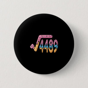 Quadratwurzel 4489 Eiscreme Slang Mathe 67 Sechs S Button