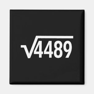 Quadratwurzel 4489 Lustiger Mathelehrer Sechs Sieb Magnet