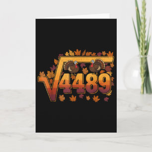 Quadratwurzel 4489 Lustiges Thanksgiving Meme 67 M Karte