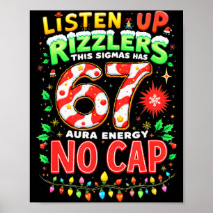 Quadratwurzel 4489 Sechs Sieben Weihnachten Lustig Poster