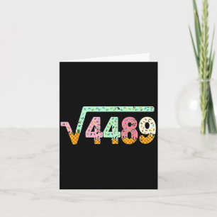 Quadratwurzel 4489 Slang Mathelehrer Sechs Sieben Karte