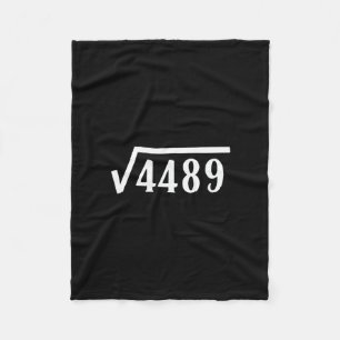 Quadratwurzel 67 Jahr altes Geschenk Lustiger Lehr Fleecedecke