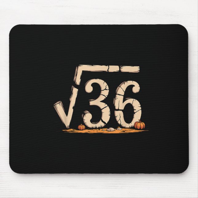 Quadratwurzel 67 Meme 6 7 Gen Alpha Halloween Six  Mousepad (Vorne)