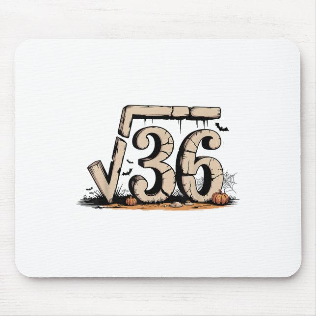 Quadratwurzel 67 Meme 6 7 Gen Alpha Halloween Six  Mousepad (Vorne)
