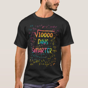 Quadratwurzel von 10000 Mathematik 100 Tage intell T-Shirt