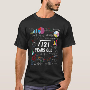 Quadratwurzel von 121 11. Geburtstag 11 Jahre alte T-Shirt