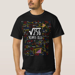 Quadratwurzel von 256 - 16. Geburtstagsgeschenk T-Shirt