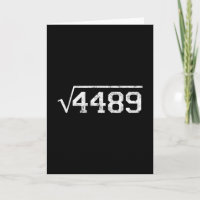 Quadratwurzel von 4489 Slang Mathelehrer Sechs Sie