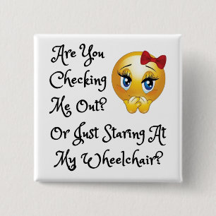 Quadrieren Sie 2 Zoll Knopf - mich heraus Button