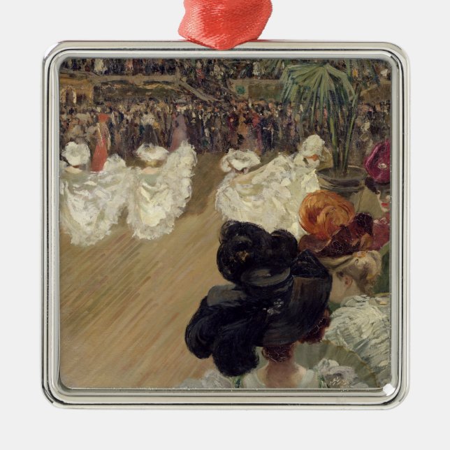 Quadrille am Bal Tabarin Silbernes Ornament (Vorne)