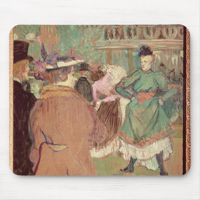 Quadrille Henrides Toulouse-Lautrec | am Rouge Mousepad (Vorne)