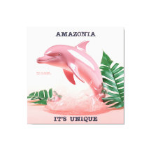 Quadro Amazônia - It's Unique - Boto Cor de Rosa