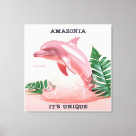 Quadro Amazônia - It's Unique - Boto Cor de Rosa Leinwanddruck
