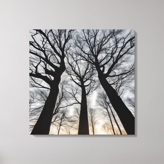 Quadro Árvore seca no deserto Leinwanddruck (Vorderseite)