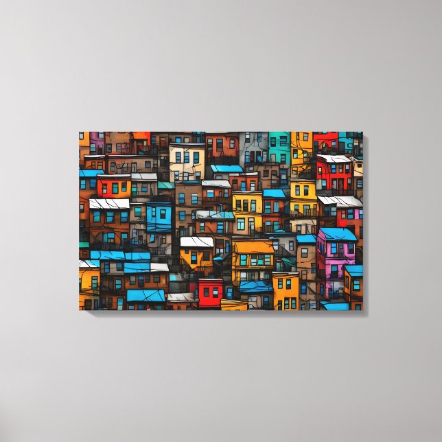 Quadro decorativo favela Impressão em Canva Leinwanddruck (Vorderseite)