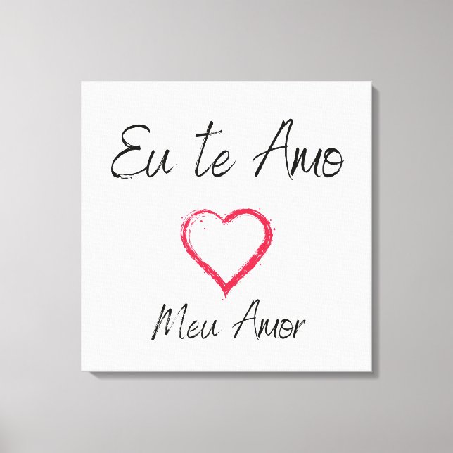 Quadro eu te amo impressão em canvas leinwanddruck (Vorderseite)