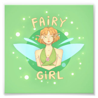 Quadro Fairy Girl de fada com estilo Fotodruck