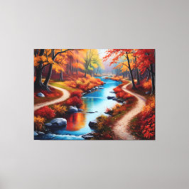 Quadro floresta de outono leinwanddruck