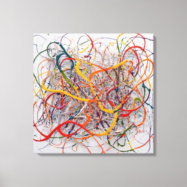 Quadro Pintura Abstrata em Canva Sinfonia Abstrata Leinwanddruck (Vorderseite)