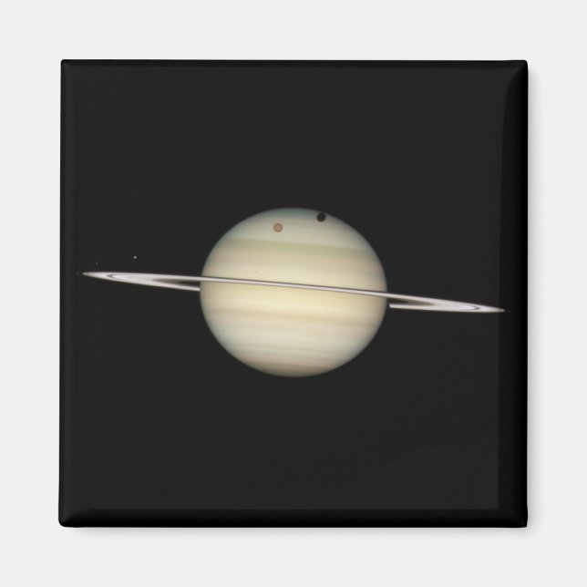 Quadruple Saturn Moon Transit Magnet (Vorne)