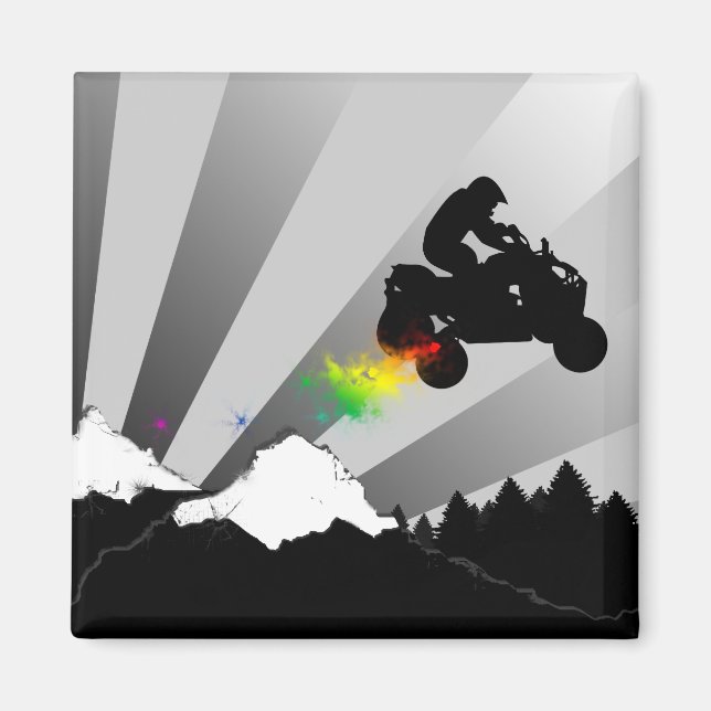 Quads. Schmutzspur. Magnet (Vorne)