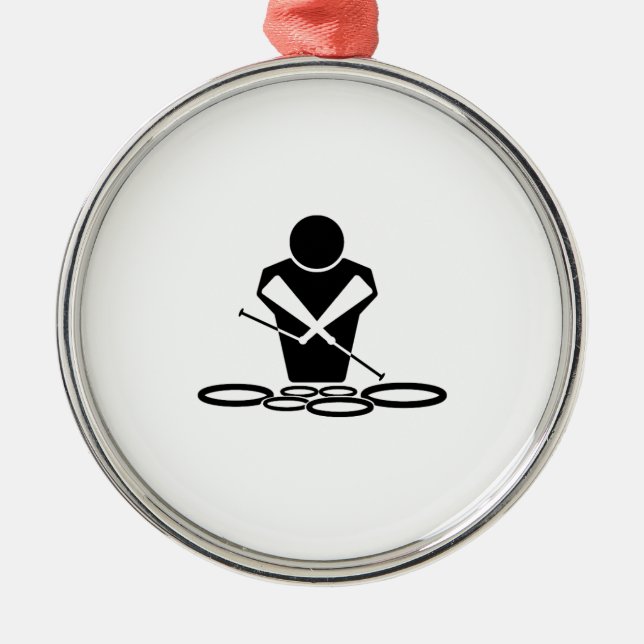 Quads - Tanor Drums - Squints Ornament Aus Metall (Vorne)