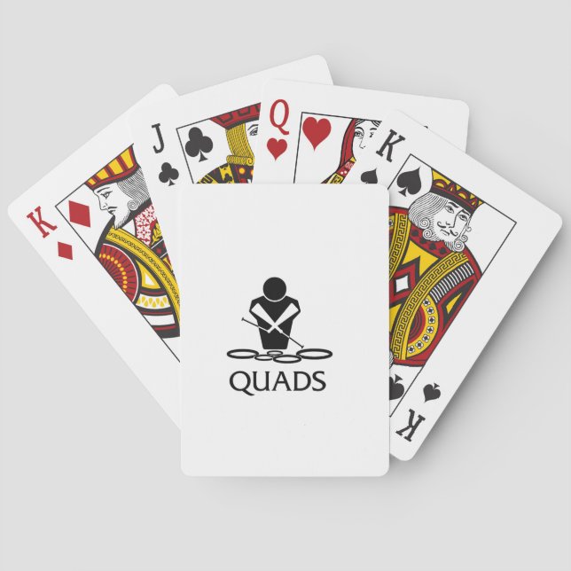 QUADS - Tanzwürmer Spielkarten (Rückseite)
