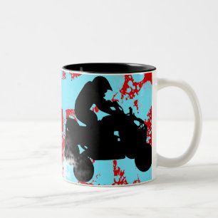 Quads. Zweifarbige Tasse