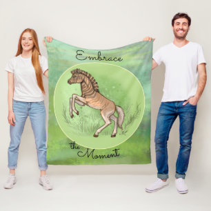 Quagga "Embrace the moment" Fleecedecke