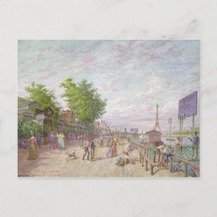 Quai du Point du Jour, Boulogne Billancourt, 1897 Postkarte