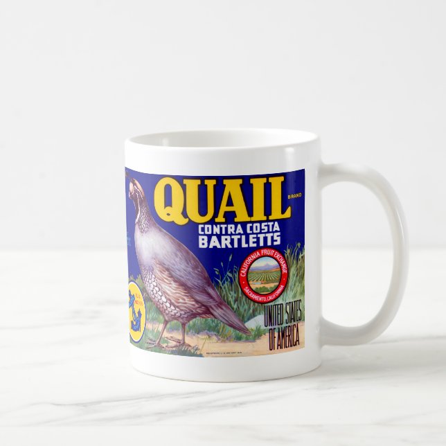 Quail Brand Contra Costa Bartletts Kaffeetasse (Rechts)