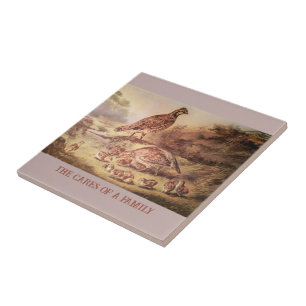 Quail Family Tile Fliese